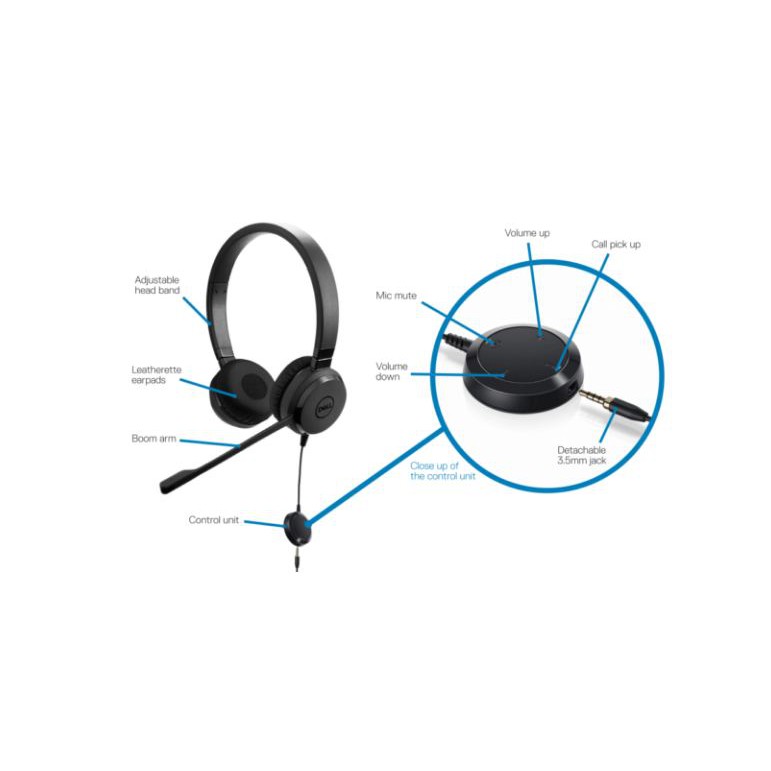 Dell Pro Stereo Headset UC350