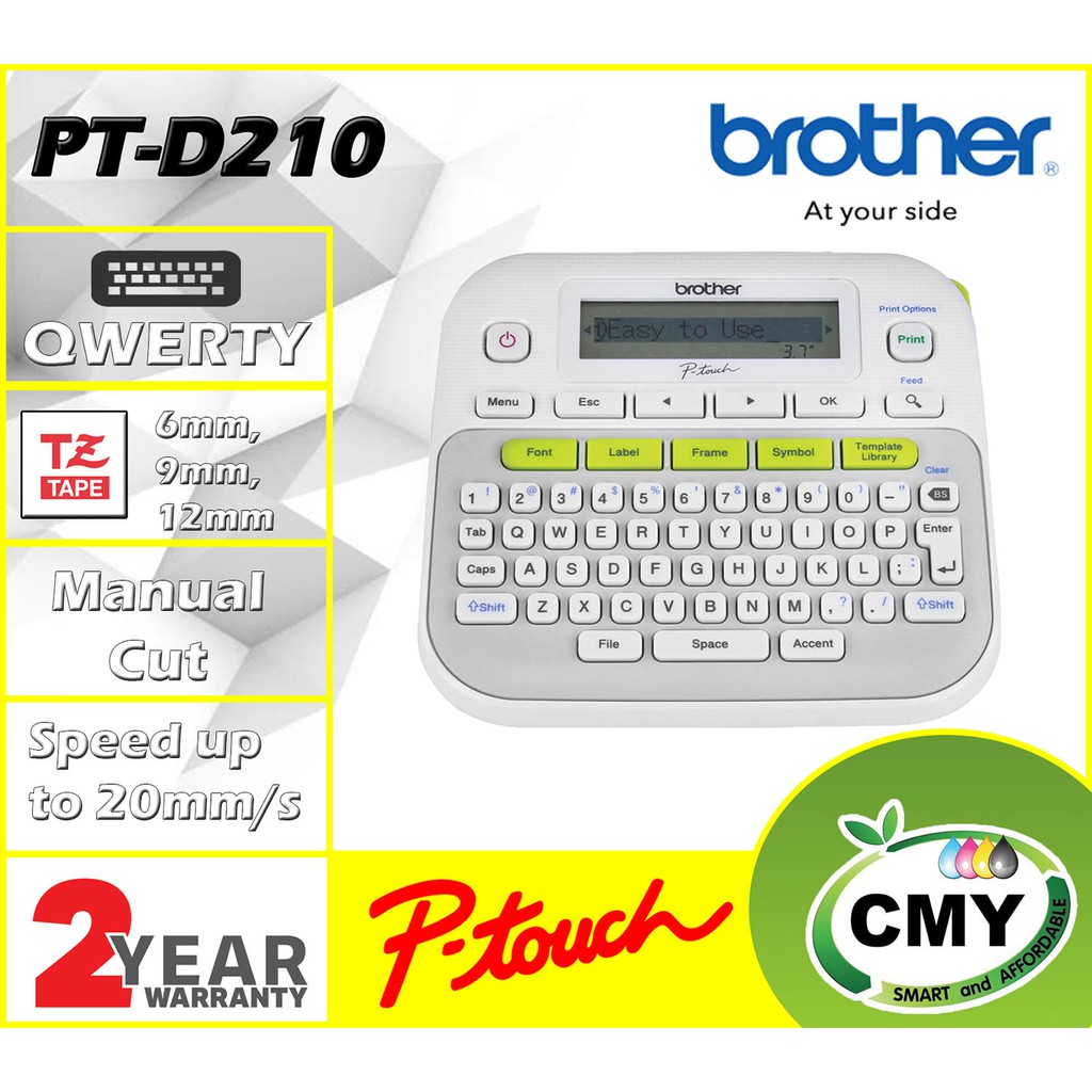 Brother PTouch PTD210 Label Maker Shopee Malaysia