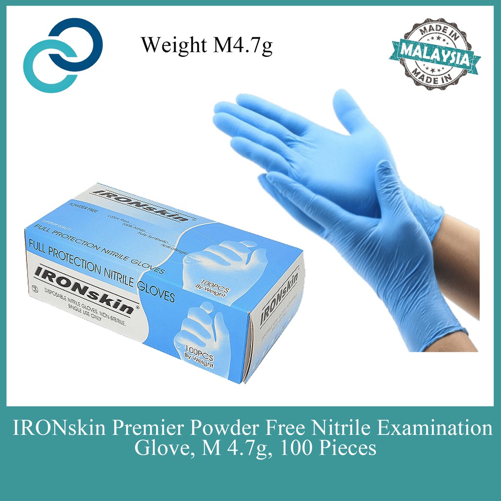 nitrile medical examination gloves