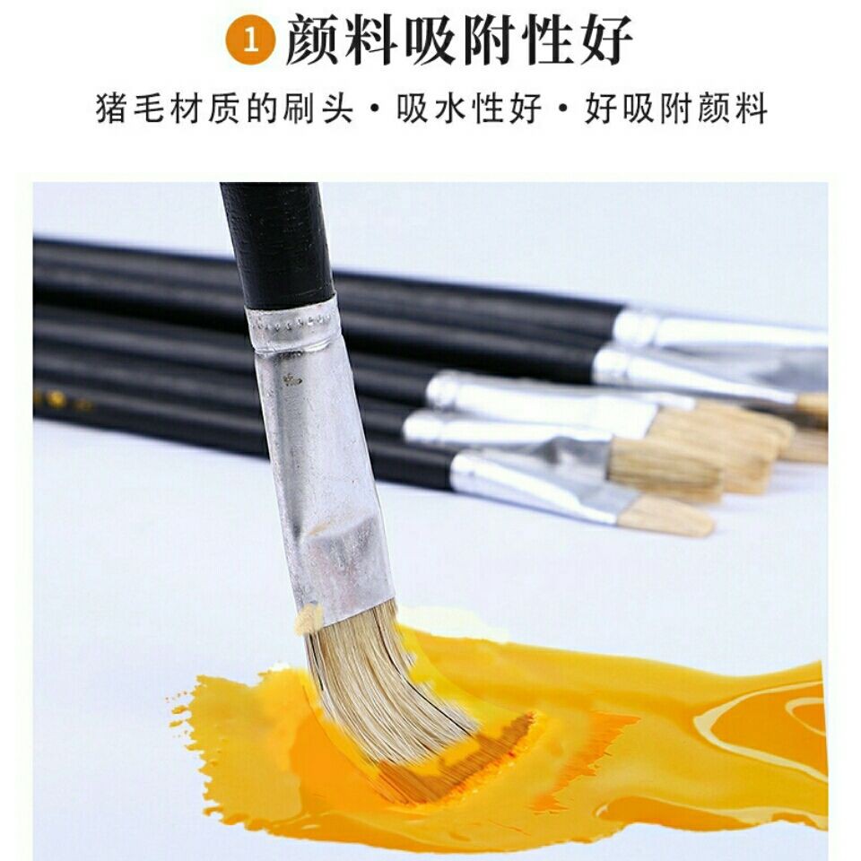 ✙✉Pig hair gouache watercolor brush oil painting art student beginner  acrylic paint brush line pen set | Shopee Malaysia