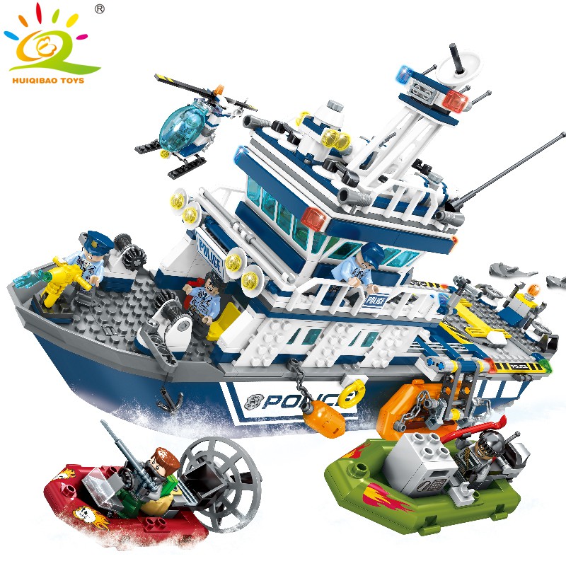 lego police ship