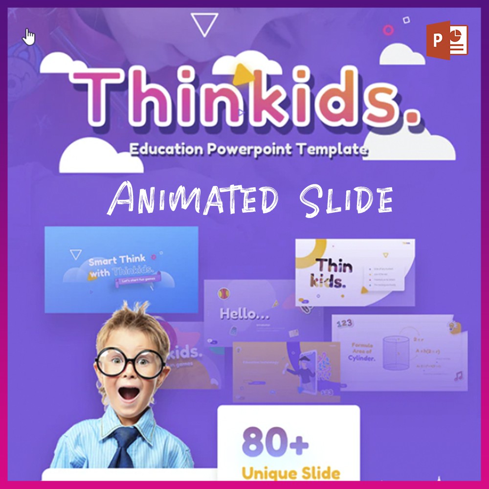 Buy Thinkids - Fun Games & Education PowerPoint Template Regarding Powerpoint Template Games For Education