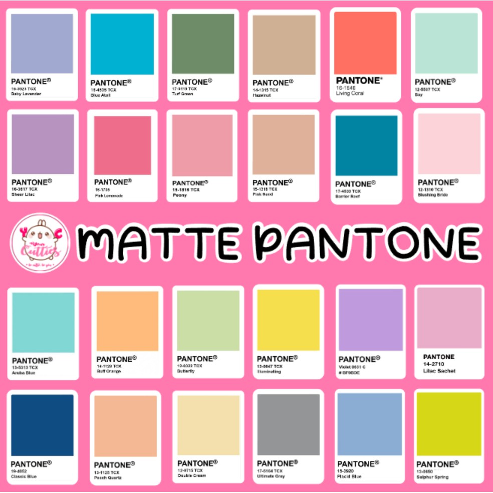 Pantone Collection Sticker Pantone Color Pantone Collection Shopee Malaysia