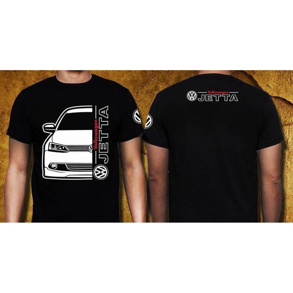 Vw Volkswagen Jetta Front Black Tshirt Shopee Malaysia