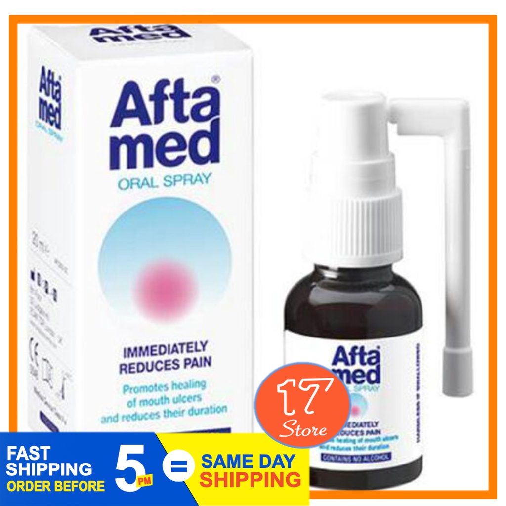 Aftamed Oral Throat Spray 20ml (Exp 7/2023) for sore throat / sakit