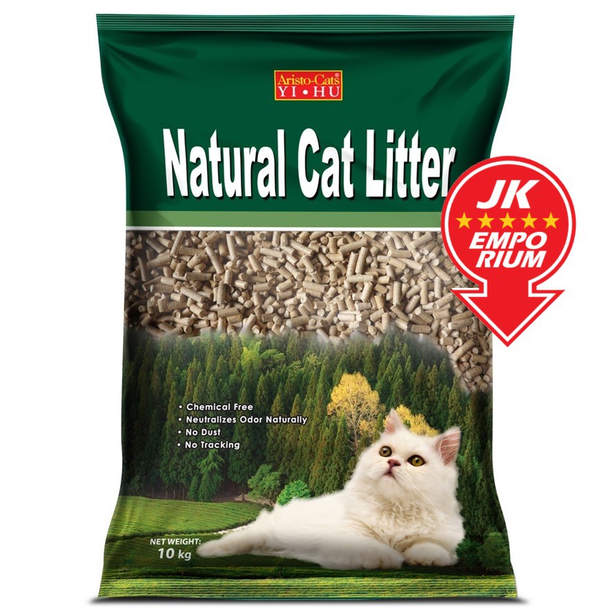 10kg AristoCats Natural Pine Wood Wooden Pellet Pinewood Pellets Cat