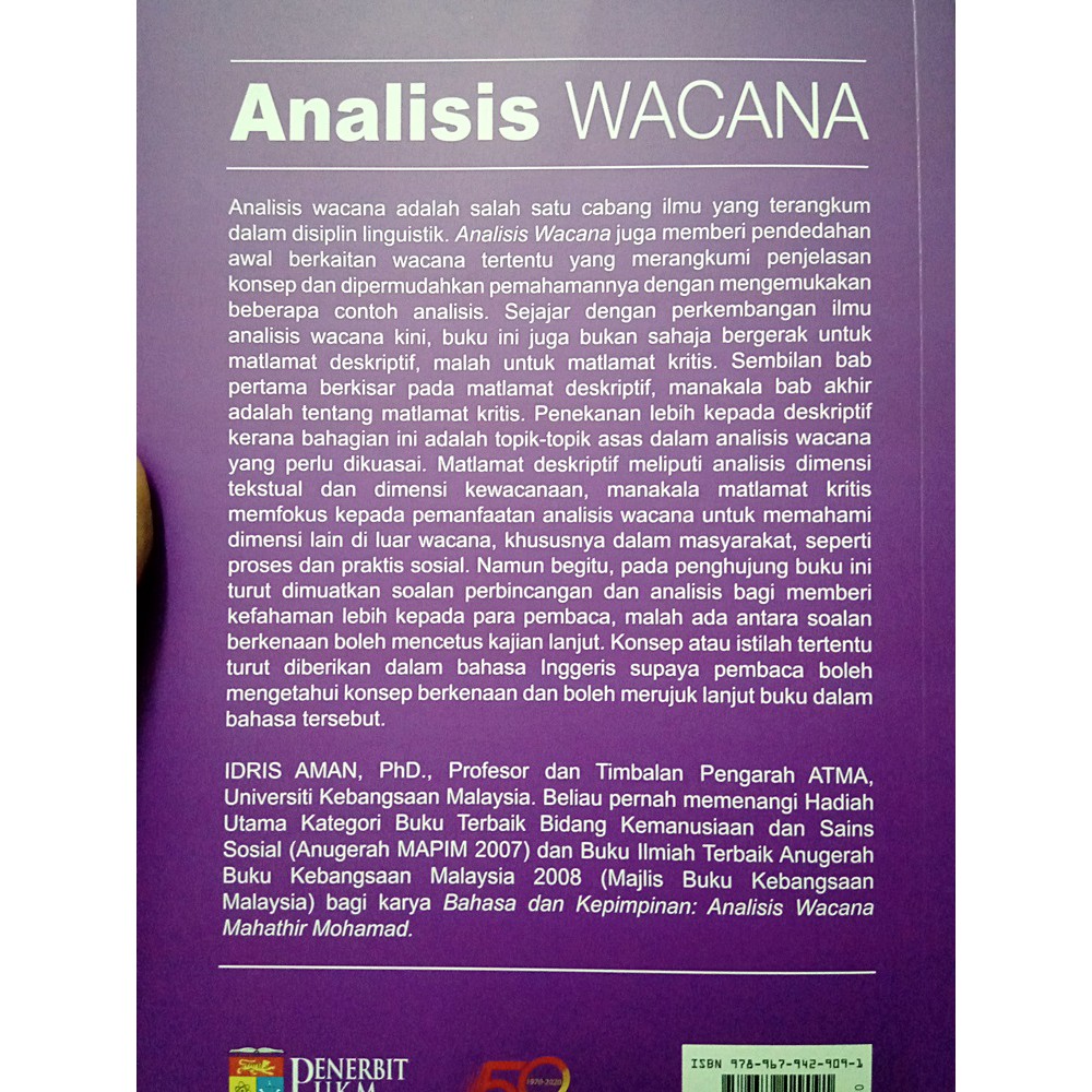 UKM) Analisis Wacana (cet.4) - Idris Aman  Shopee Malaysia