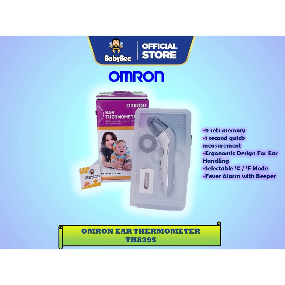 Omron Ear ThermometerTH839S [1 Year Local Warranty] Shopee Malaysia