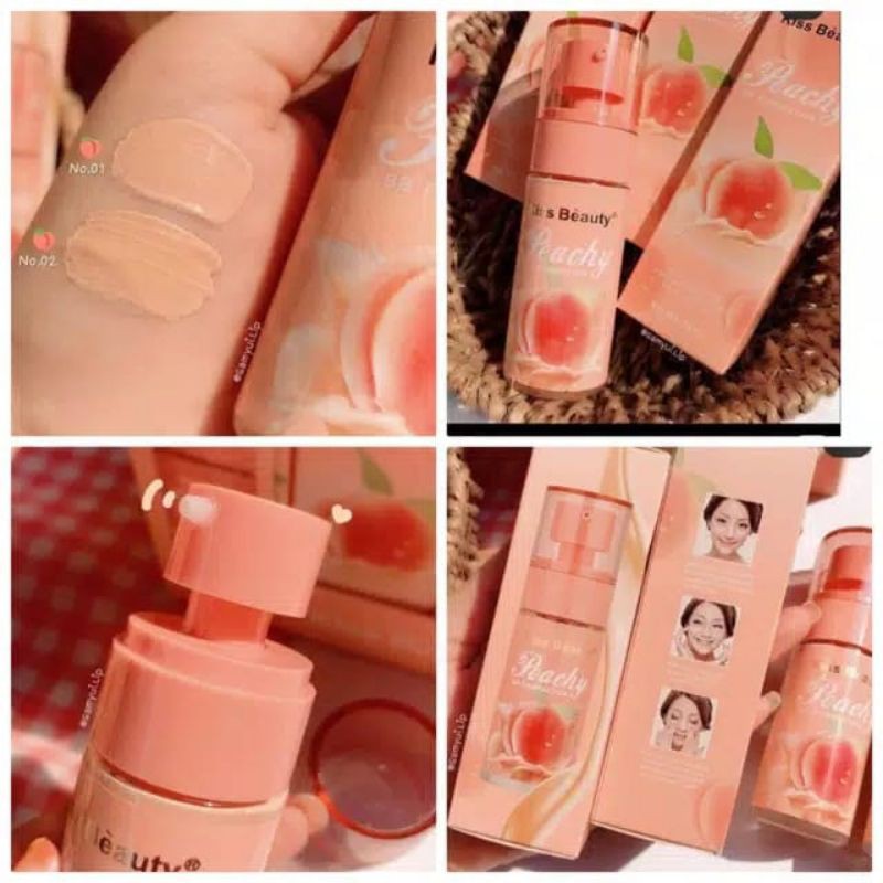 KISSBEAUTY & IMAN FOUNDATION PEACH BOTTLE