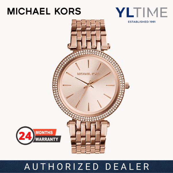 Michael Kors Lady MK3192 Glitz Darci Rose Gold-Tone Watch (100% Original &  New) | Shopee Malaysia