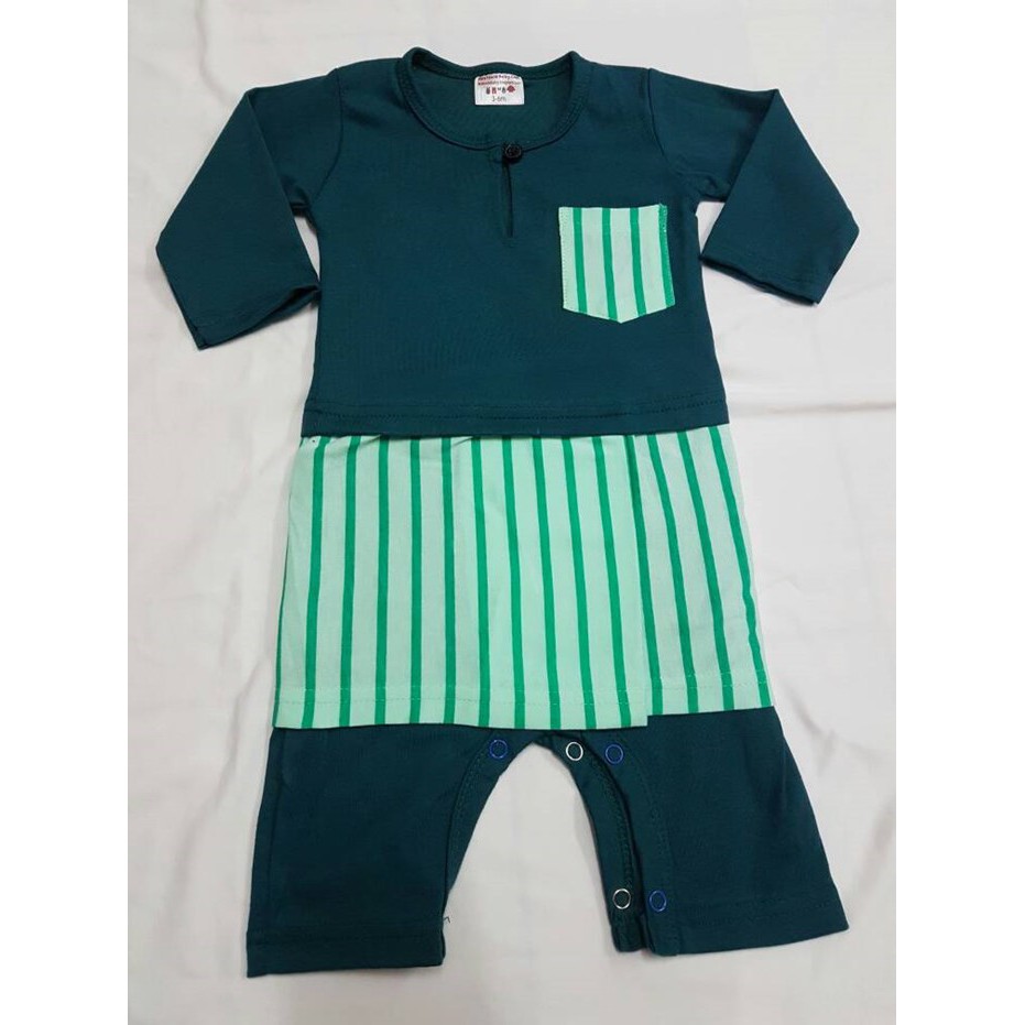 Jumper / Romper Baju Melayu Baby with Sampin by FIRSTCUTEBABY COLLECTION