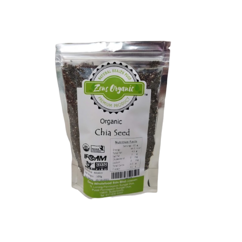 Zens Organic Chia Seed 100g Travel Pack Shopee Malaysia 4858