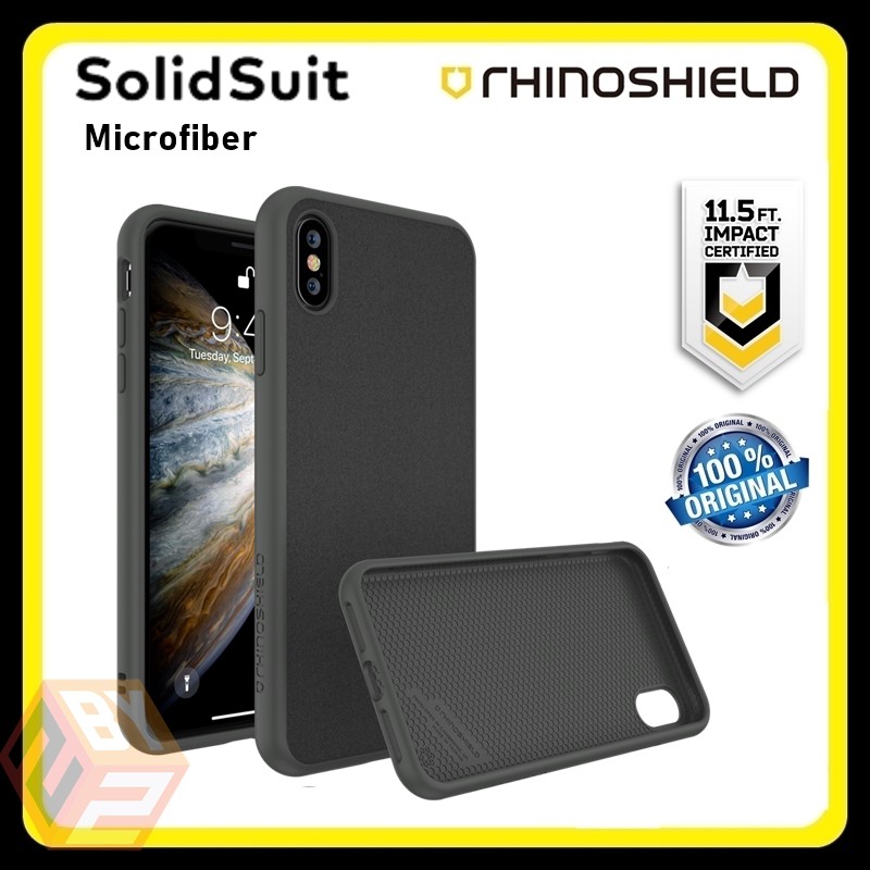 Rhinoshield Solidsuit Microfiber iPhone Xs / Xs MAX / Xr case cover |  Shopee Malaysia