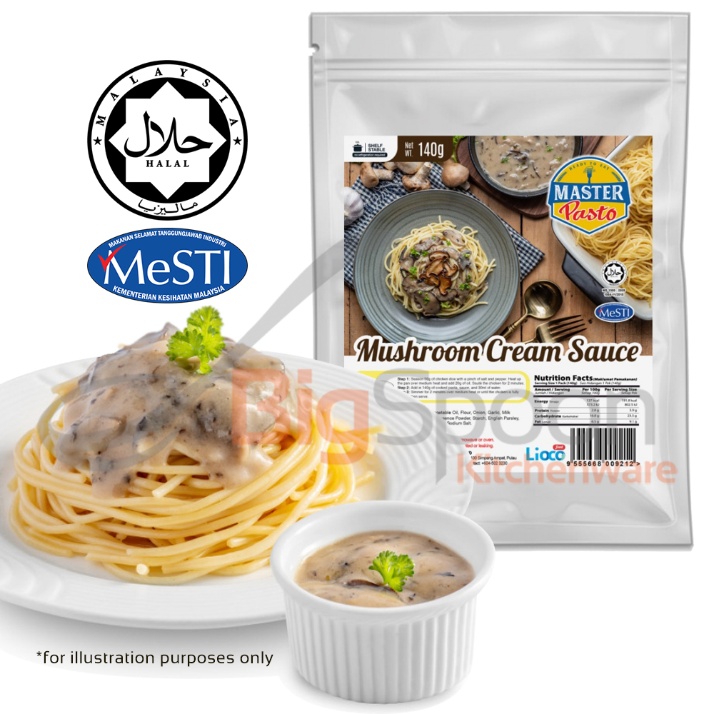 [HALAL] Master Pasto - Mushroom Cream Sauce Value Pack 120g Instant Sauce 即煮意式蘑菇白酱超值装 Sos Cendawan Berkrim Pek Nilai