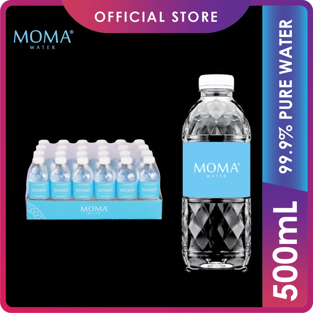 MOMAwater 500mL (1 Carton x 24 Bottles) - Pure Drinking Water - No ...