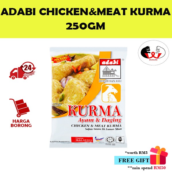 ADABI Serbuk Kurma Ayam & Daging (250GM)/ADABI Chicken & Meat Kurma (250GM)