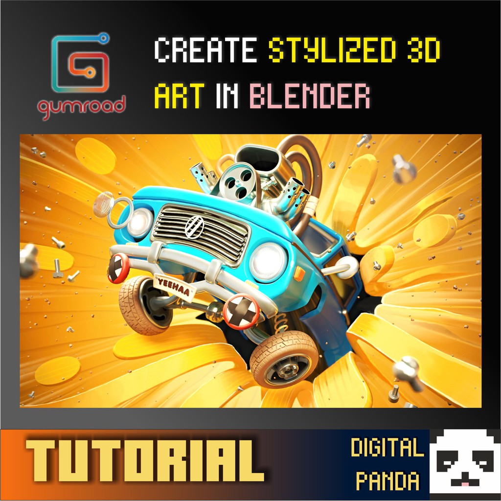 [ FULL TUTORIAL ] GUMROAD CREATE STYLIZED 3D ART IN BLENDER BY CREATIVE SHRIMP Shopee Malaysia