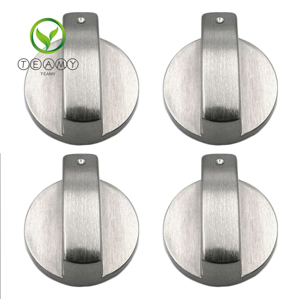 Chef Prep TEAK Hot Cooker Control Knobs Cookware Handles Kitchen Tool Metal Rotary Zinc Alloy Silver 6mm/8mm Gas Stov... - Image 2