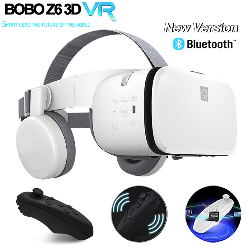 Newest Bobo Z6 VR glasses Wireless Bluetooth headset Android IOS Remote ...