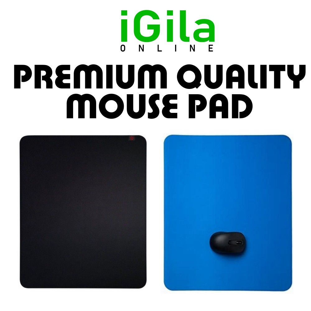 PREMIUM BLUE OR BLACK COLOR MOUSE PAD Optical Mouse Pad Mat Black for ...