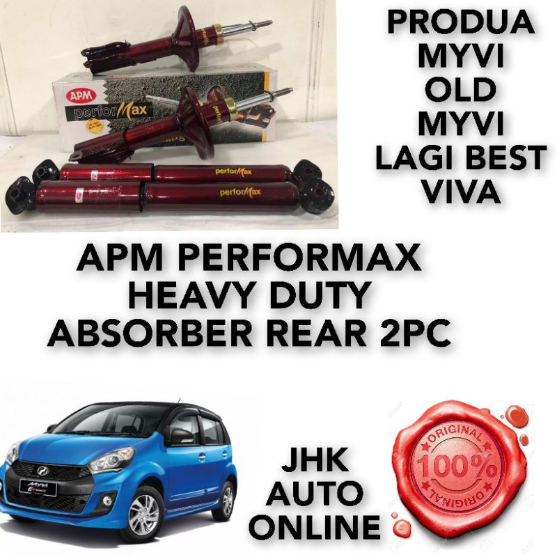 Produa Myvi Old Lagi Best Viva Apm Performax Heavy Duty Absorber Rear 2pc