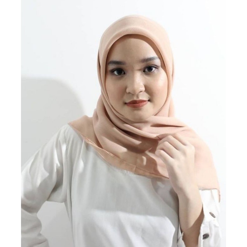 Cornskin Quadrilateral Hijab (Natural Color) | Shopee Malaysia