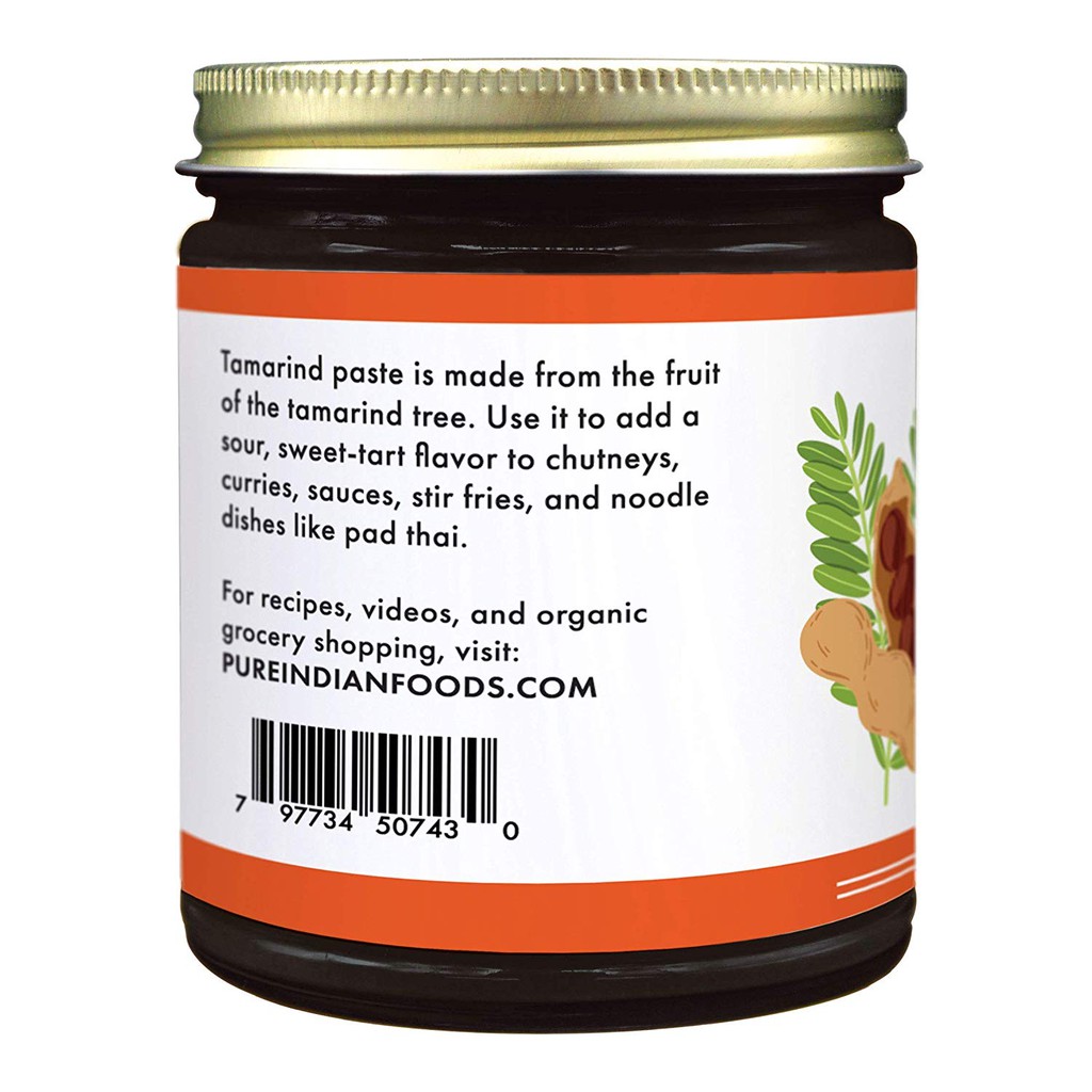 Pure Organic Tamarind Paste Concentrate Sweet And Sour Sauce For Indian Chutney And Thai Curry Gluten Free No Sugar Added Glass Jar Shopee Malaysia