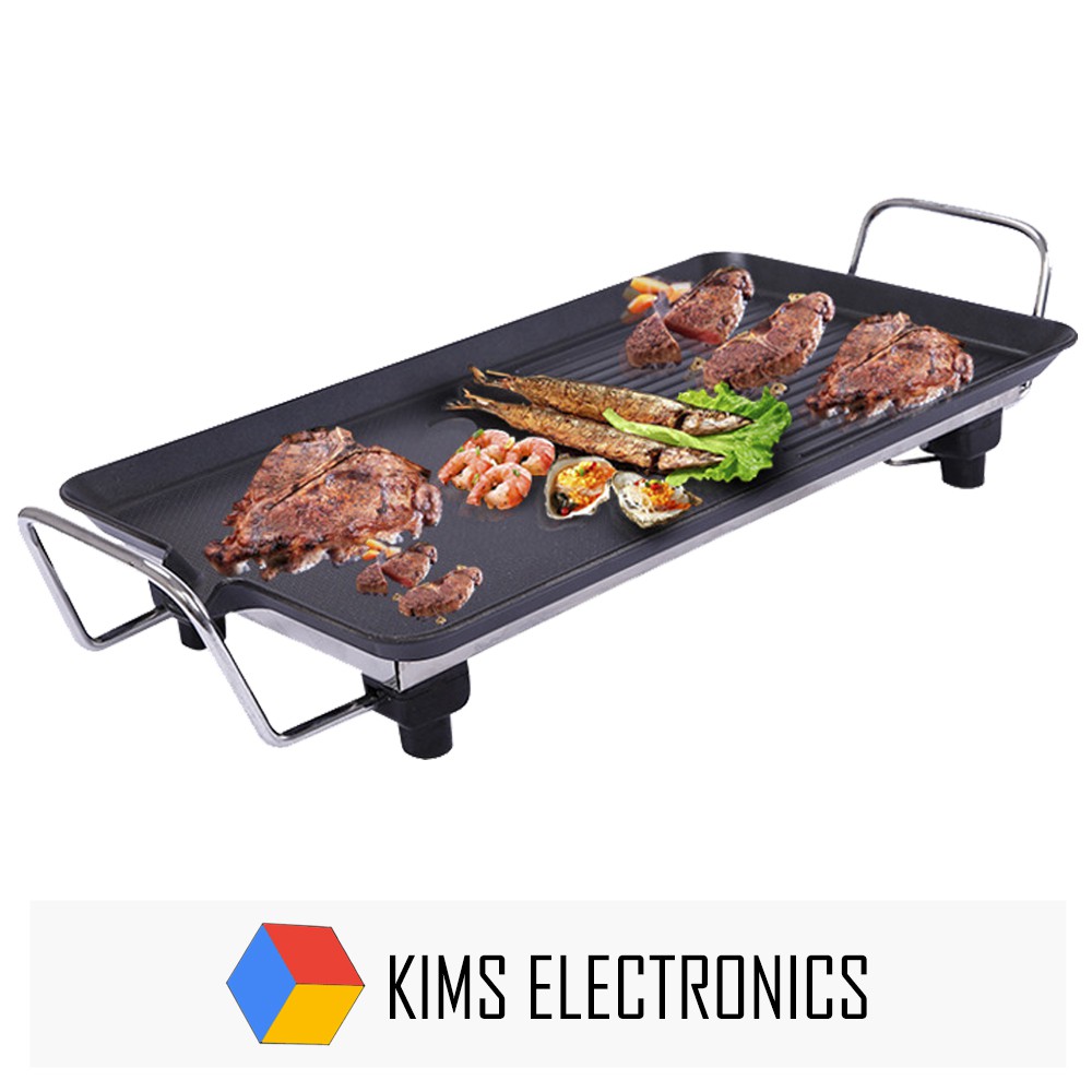 Kims Electronics Korean Electric BBQ Rectangle NonStick Multi Function