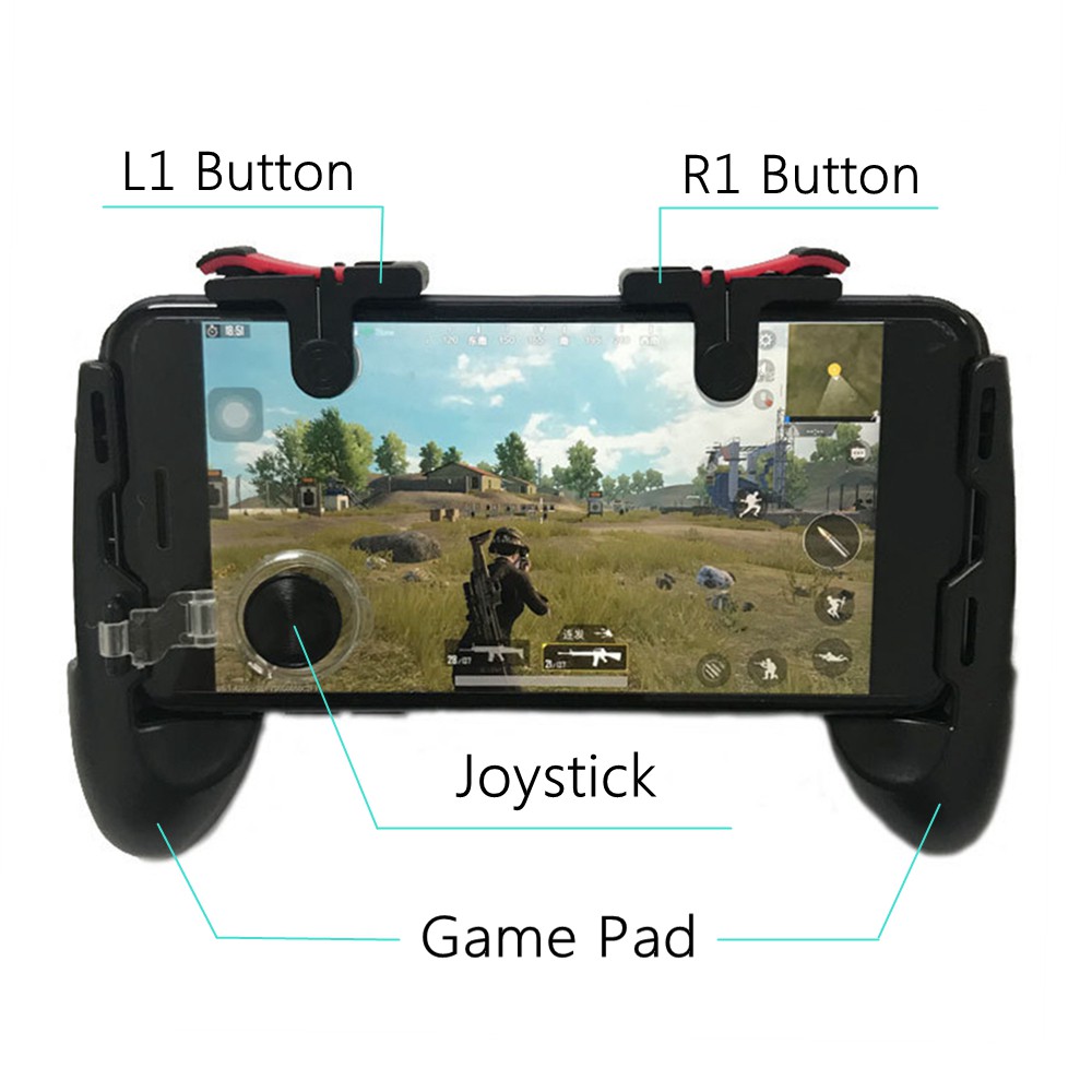 Pubg Mobile Gamepad Controller for Shooter Trigger Fire Button L1R1 Grip  Trigge - 