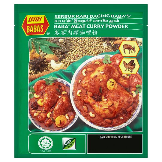 Baba's Meat Curry Powder/ Hot & Spicy Meat Curry Powder 250g