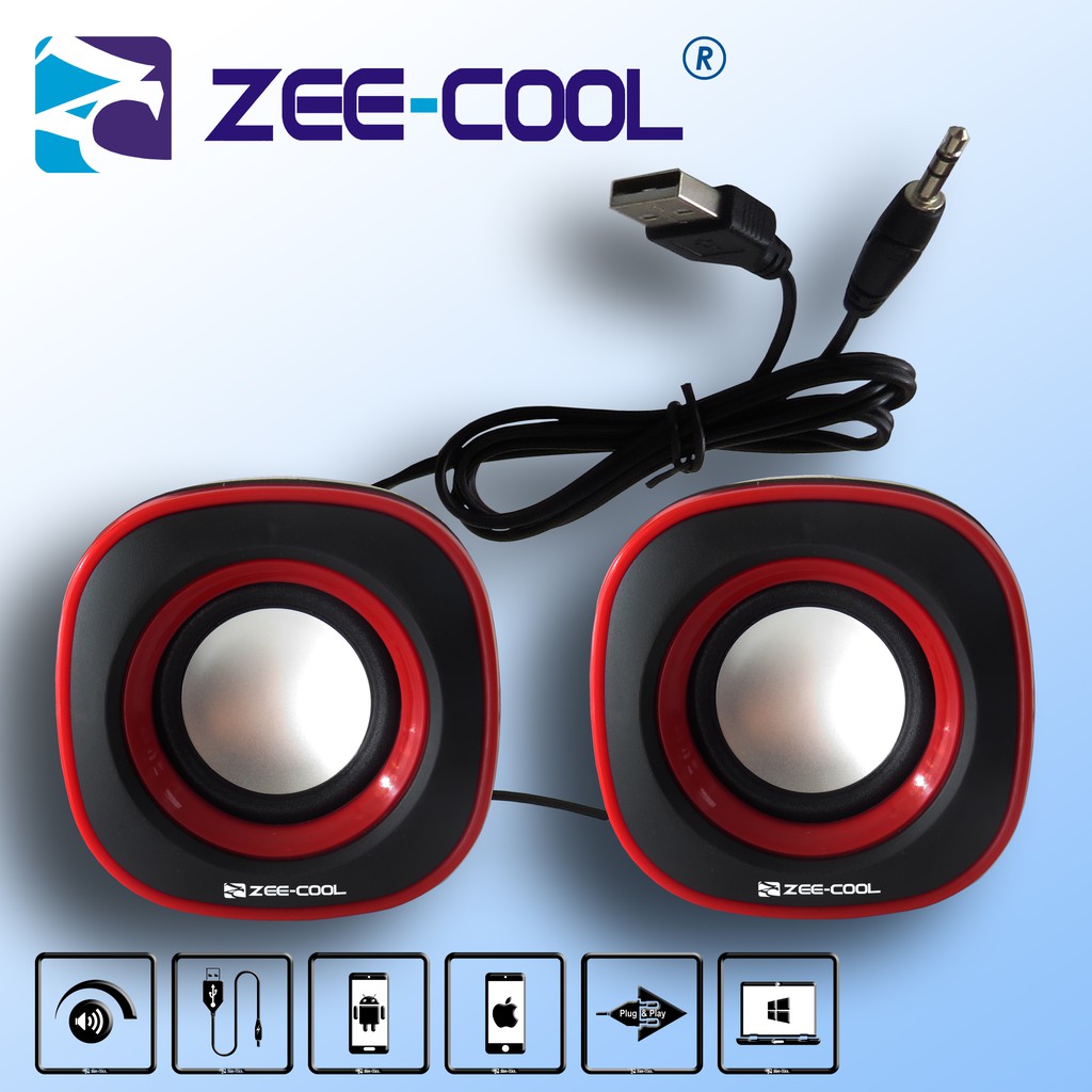 vocal frágil Inactivo Zee Cool ZC-18 USB Speaker for Laptop / PC / Hand Phone | Shopee Malaysia