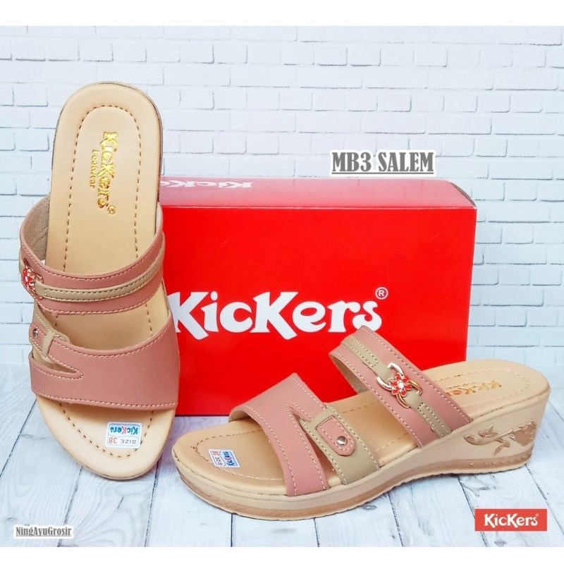 Kickers women's wedge sandals, slip-on sandals, wedges, ana mothers, teenagers, formal andin party sandals