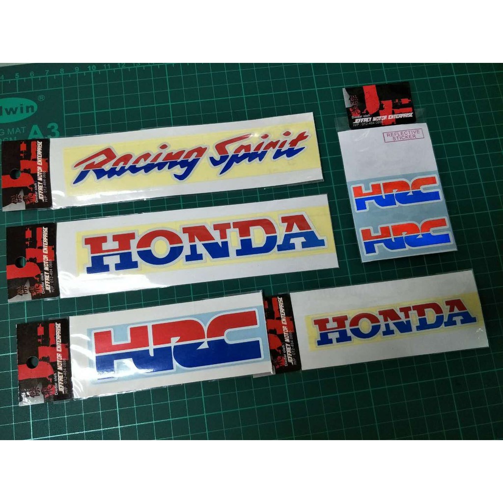 X HONDA HRC (Honda Racing Corporation) DECAL STICKER BADGE, 53% OFF