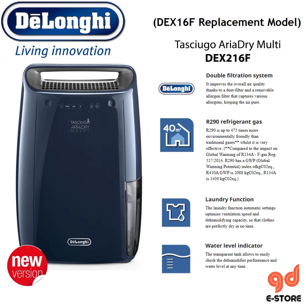 delonghi 2 in 1 air purifier and dehumidifier