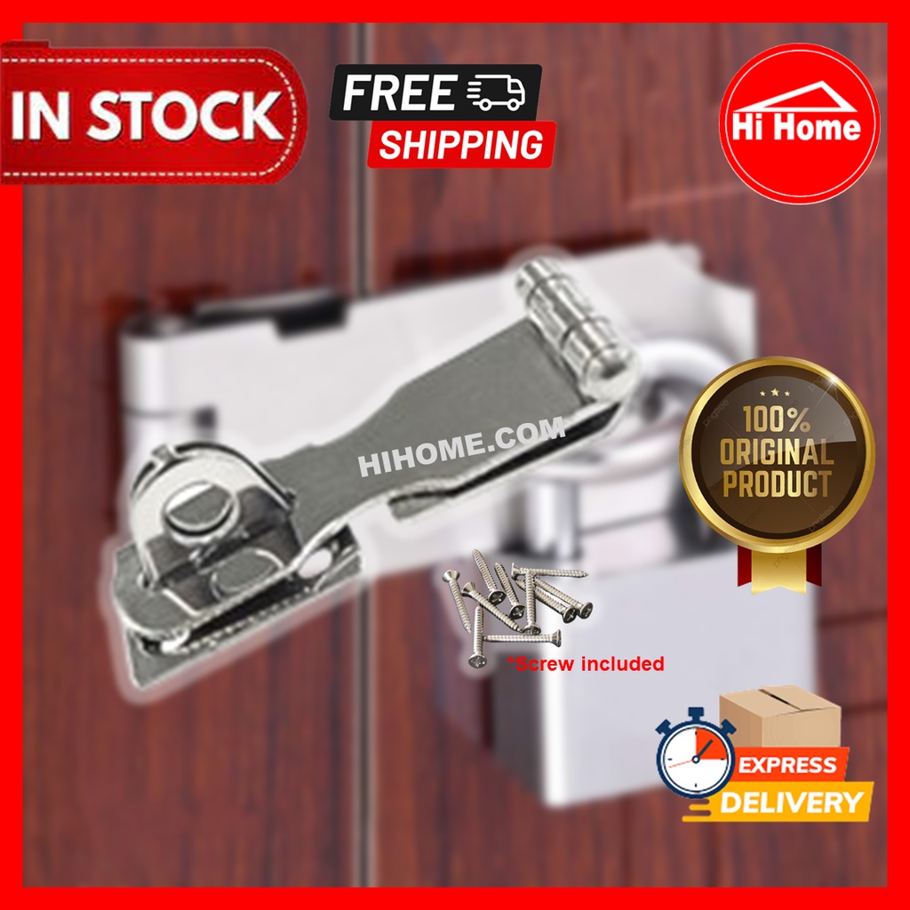 Stainless Steel Haps & Staples for Safety Security Door Bolt Latch/Hasp