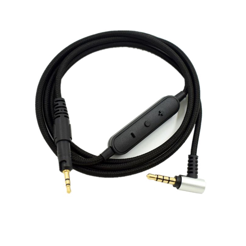 Woven Audio Cable Wire-controlled Headphone Cable For Hd598 Hd518 Ath 