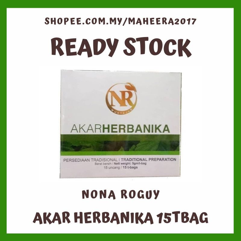 [ Nona Roguy ] Akar Herbanika NR (15 Sachets) READY STOCK 