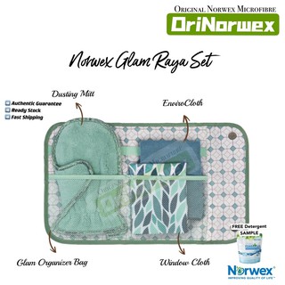 Limited Edition Norwex Happy Bag Purple Enviro Purple Dusting Mitt Opal Window Cloth Shopee Malaysia