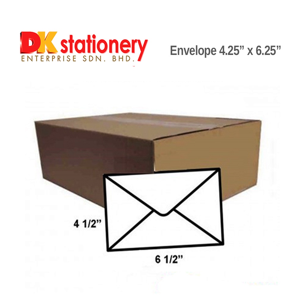 Envelope 4.25" x 6.25" I 250's / Box Shopee Malaysia