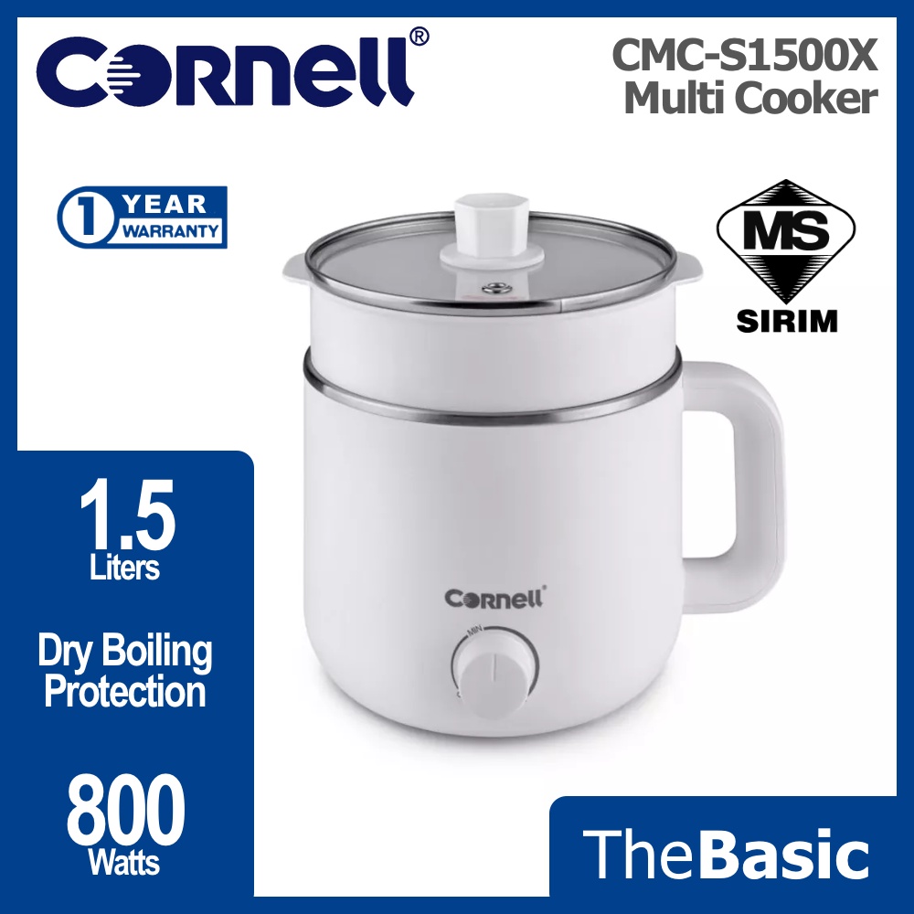 CORNELL 1.5L Mini Multi Cooker (CMCS1500X / CMCS1500X) Shopee Malaysia