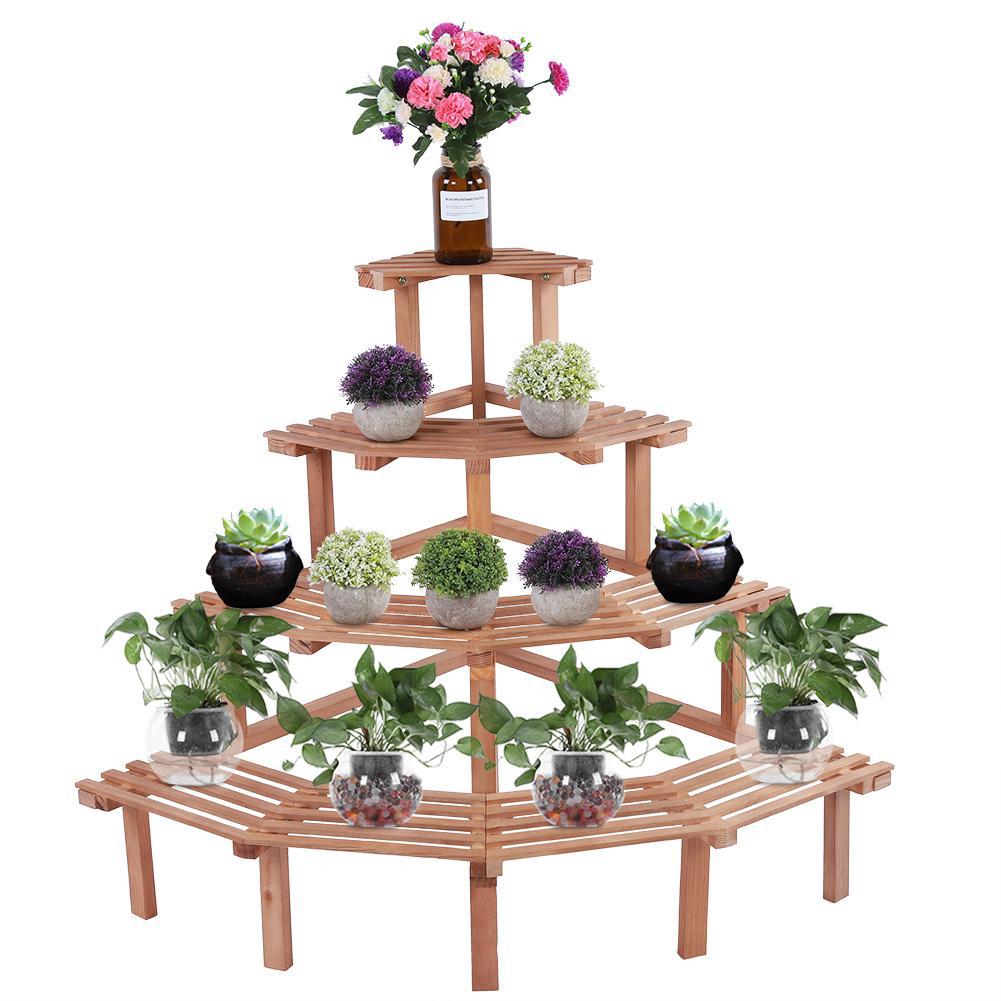 Hardware Bamboo Corner Shelf Living Room Shelves Solid Wood