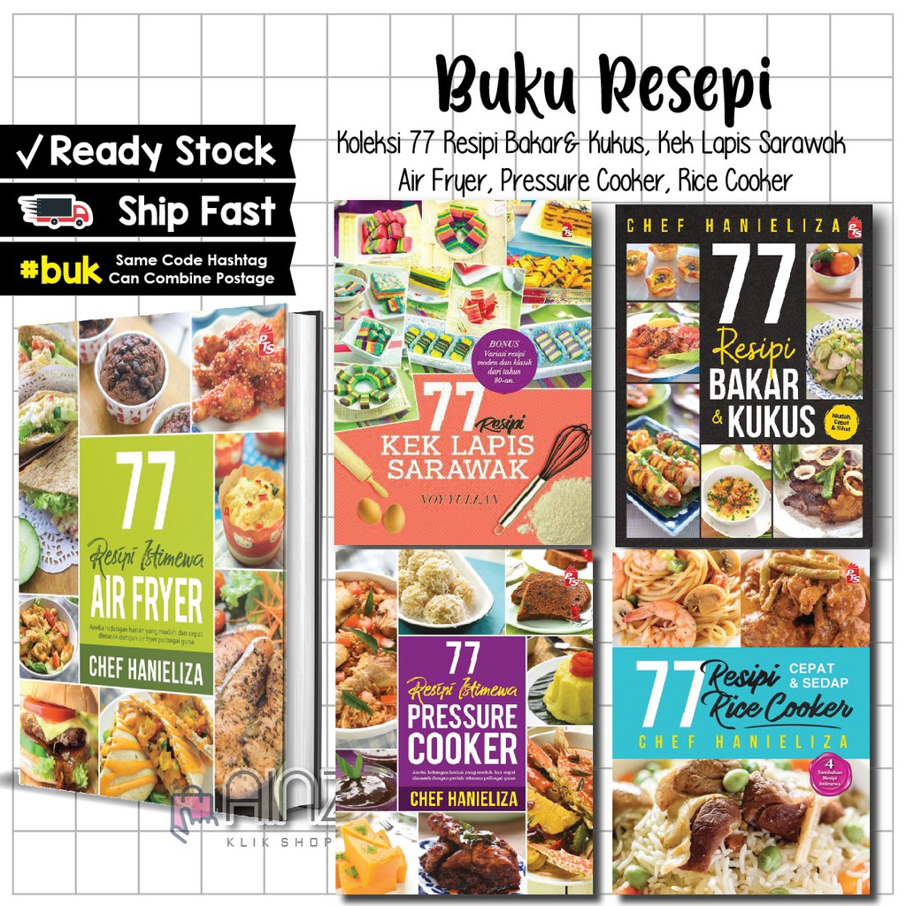 Buy BUKU 77 RESEPI AIR FRYER BUKU 77 RESEPI BAKAR u0026 KUKUS RESEPI 