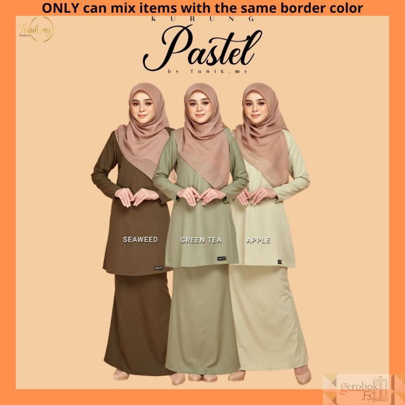 Buy Kurung Pastel By Tunik My Baju Kurung Moden Seetracker Malaysia