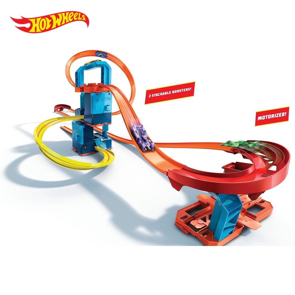 Hot Wheels Track Builder Unlimited Ultra Boost Kit Motorized Set ...