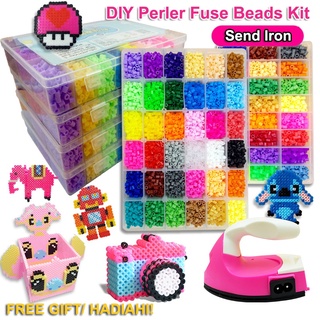 Hama 2.6mm Hama Beads Toy Birthday Gift 20 Colors Fuse Beads Kit for Kids Adults 