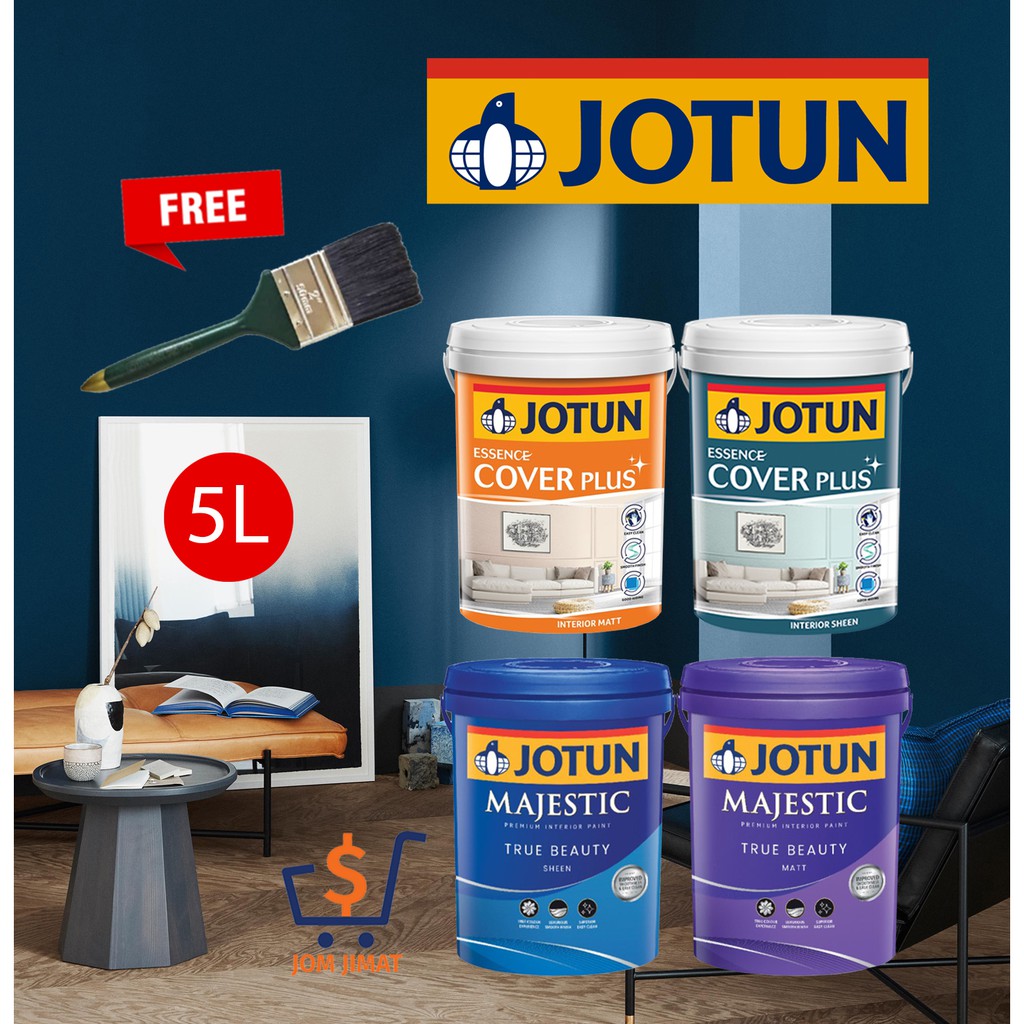 5L JOTUN Interior Wall Paint Premium Colour Series - Majestic True ...
