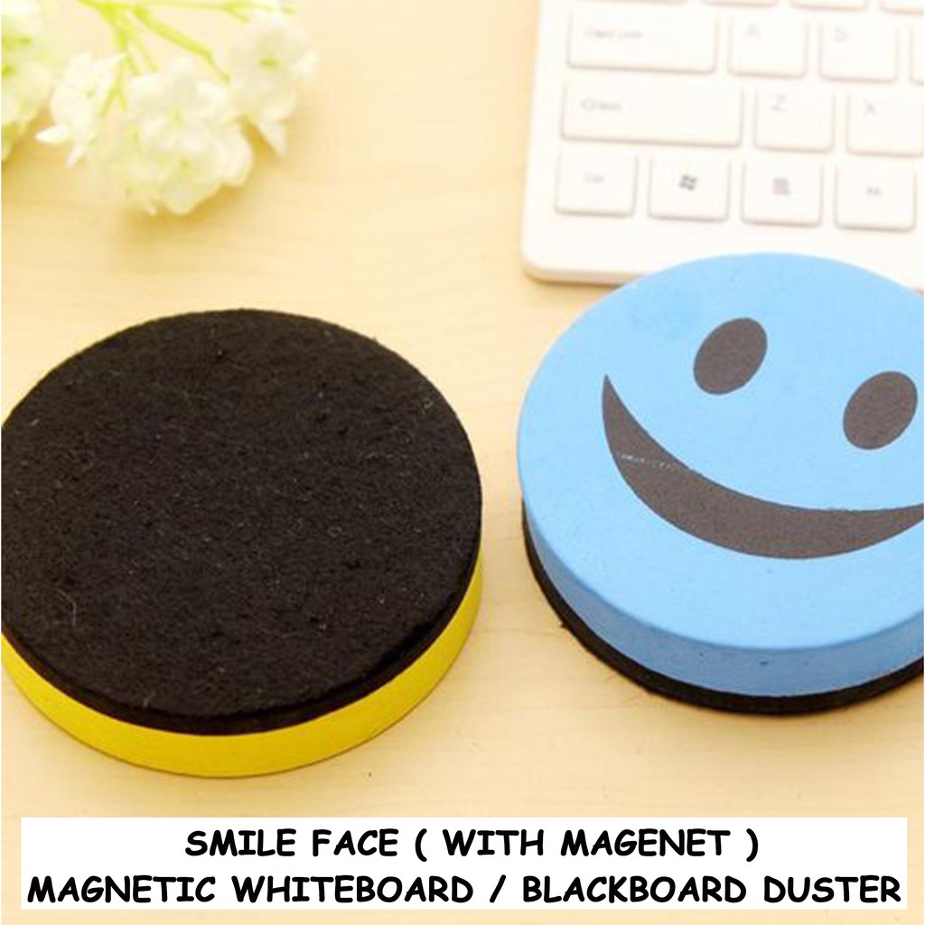 Smile Face Whiteboard / Blackboard Duster ( With