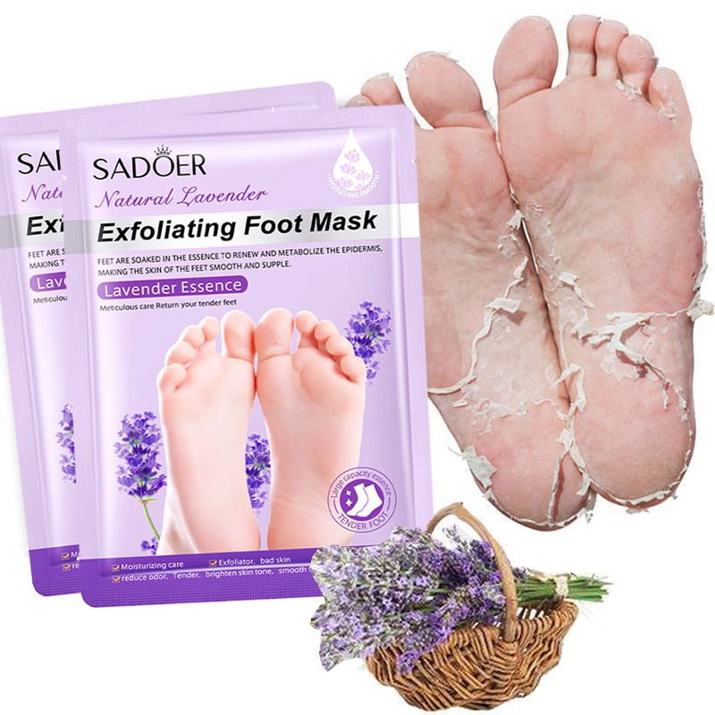 Exfoliating Foot Mask Remove Dead Skin Feet Mask Pedicure Mask Kaki