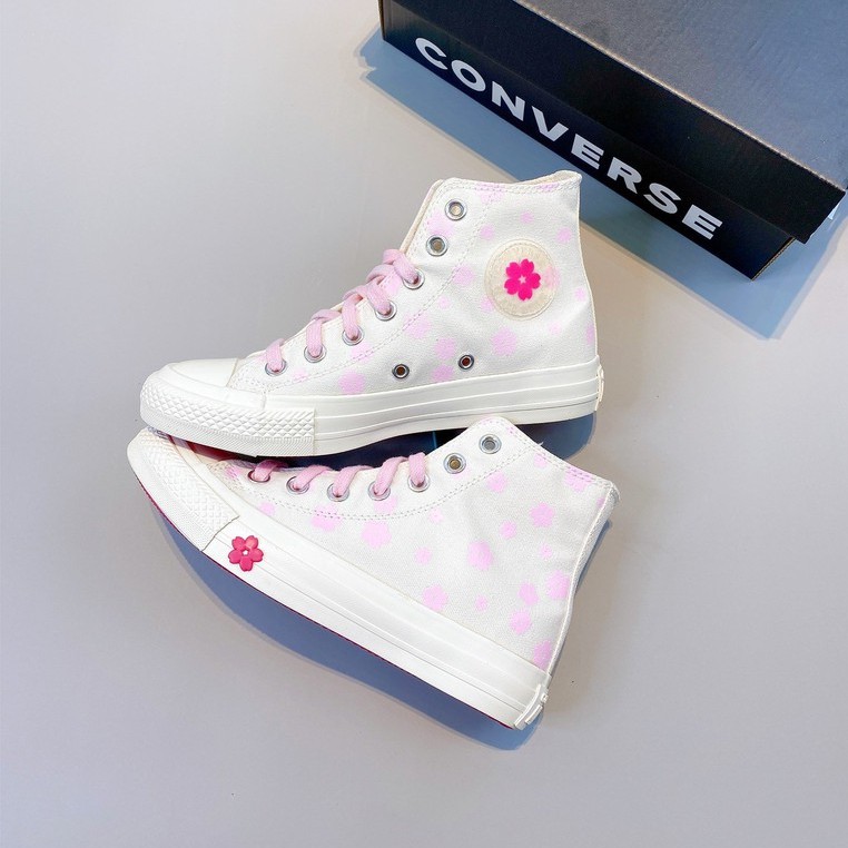 Converse All Star Lift Ox Sakura Women S Canvas Shoes Women S Campus Sneakers Size 35 39 5 Shopee Malaysia