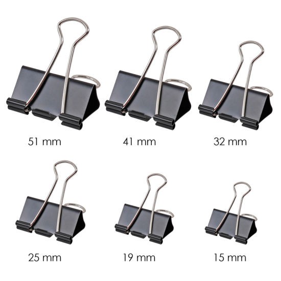 Binder Clip / Double Clip / Paper Black Clip (15mm 19mm 25mm 32mm 41mm